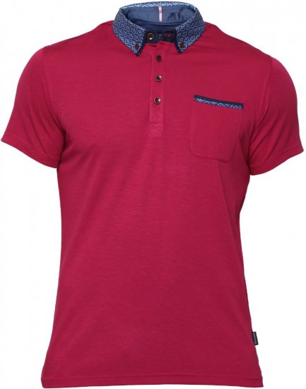 Mish Mash Thornhill Polo Raspberry - Polo shirts - Grote Maten Poloshirts Heren