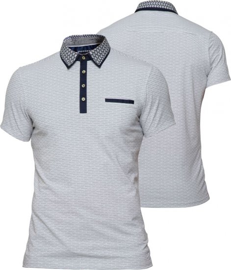Mish Mash Bracknell White - Polo shirts - Grote Maten Poloshirts Heren