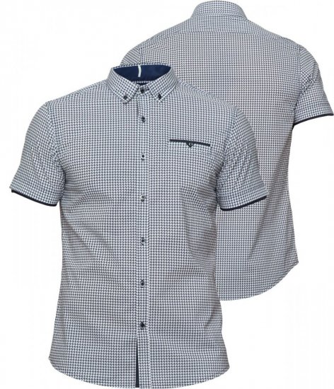 Mish Mash Whistle Navy - Hemden - Overhemden Grote Maten Heren