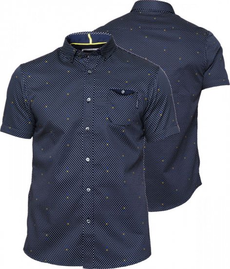 Mish Mash Harlow Navy - Hemden - Overhemden Grote Maten Heren
