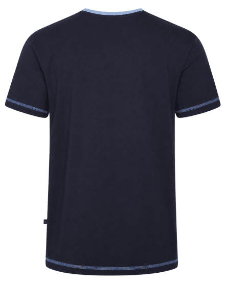 Kam Jeans 5780 Cut And Sew Panel T-Shirt Navy - T-shirts - Grote Maten T-shirts Heren