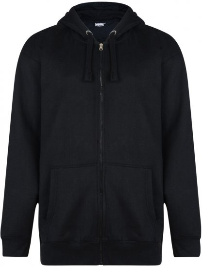 Motley Denim Hoodie Black - Sweaters & hoodies - Sweaters & Hoodies Grote Maten Heren