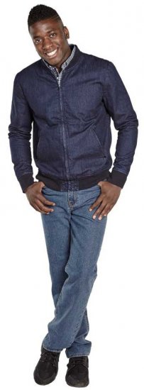 D555 DORIAN Denim Bomber Jacket - Jassen - Grote Maten Herenjassen