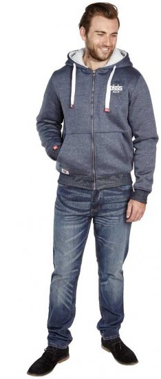 D555 Halbert Fur Lined Hood Full Zipper - Sweaters & hoodies - Sweaters & Hoodies Grote Maten Heren