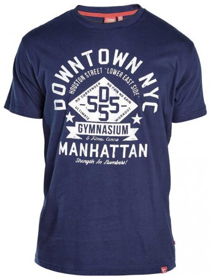 D555 TRUMAN Long Sleeve Shirt & T-shirt Combo - Hemden - Overhemden Grote Maten Heren