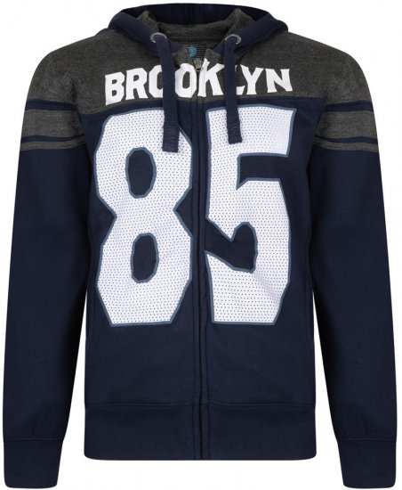 Kam Jeans Brooklyn Hoody Navy - Sweaters & hoodies - Sweaters & Hoodies Grote Maten Heren