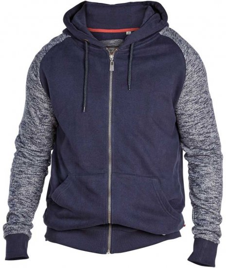 D555 BALDWIN Hoody Navy - Sweaters & hoodies - Sweaters & Hoodies Grote Maten Heren