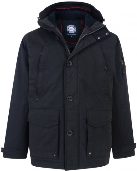 Kam Jeans Casual Hooded Coat - Sweaters & hoodies - Sweaters & Hoodies Grote Maten Heren