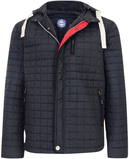 Kam Jeans Quilted Fashion Jacket - Jassen - Grote Maten Herenjassen