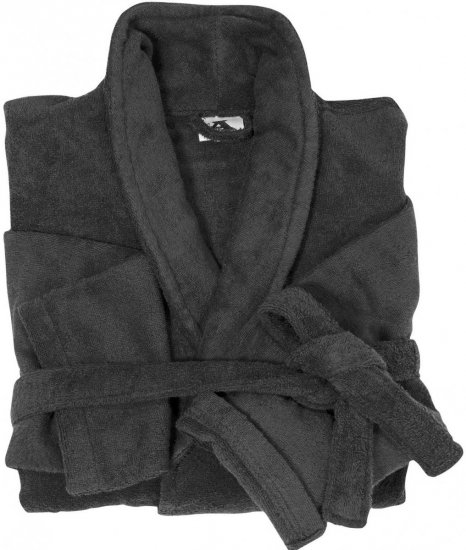 Abraxas Bathrobe 100% Cotton Black - Ondergoed & zwem - Grote Maten Ondergoed Heren