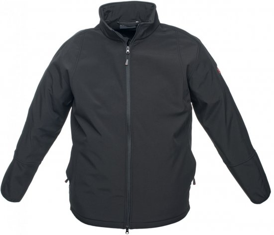 Marc & Mark Arosa Softshell-jacket Black - Jassen - Grote Maten Herenjassen