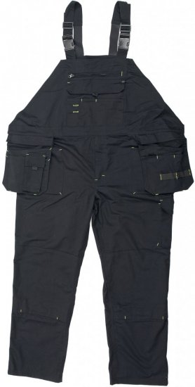 Marc & Mark Work-bib Black - Werkkleding - Werkkleding Grote Maten Heren