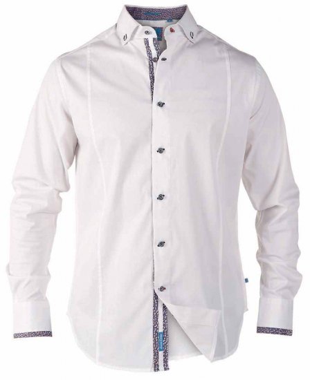 D555 Lipeck Long Sleeve Shirt - Hemden - Overhemden Grote Maten Heren