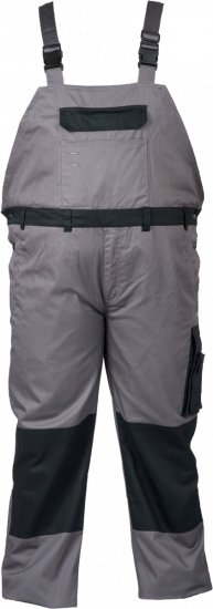 Marc & Mark Work-bib Grey - Werkkleding - Werkkleding Grote Maten Heren