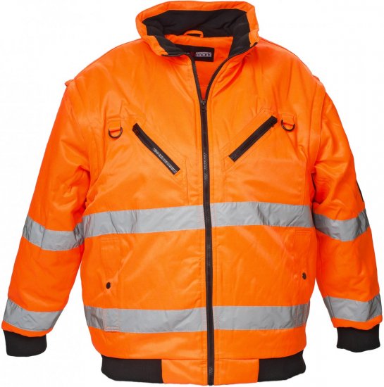 Marc & Mark Hi-Vis Work-jacket/vest Orange - Werkkleding - Werkkleding Grote Maten Heren