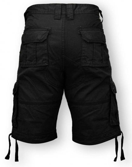 D555 Jarrod Cargo Short Black - Shorts - Grote Maten Korte Broeken Heren