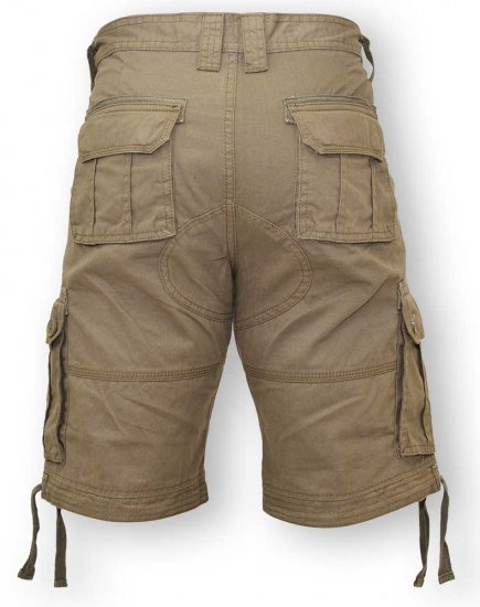 D555 Jarrod Cargo Short Khaki - Shorts - Grote Maten Korte Broeken Heren