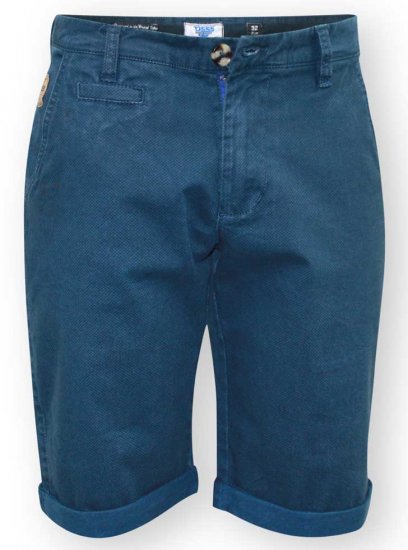 D555 Bruce Chino Short Blue - Shorts - Grote Maten Korte Broeken Heren