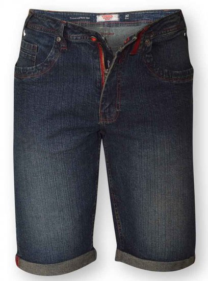 D555 Dillan Stretch Denim Short - Shorts - Grote Maten Korte Broeken Heren
