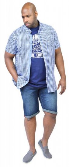 D555 JAIDEN Short Sleeve Shirt & T-shirt Combo - Hemden - Overhemden Grote Maten Heren
