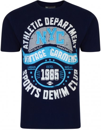 Kam Jeans Athletic Department 2-p T-shirt - T-shirts - Grote Maten T-shirts Heren