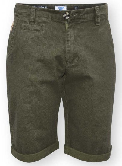 D555 Bruce Chino Short Khaki - Shorts - Grote Maten Korte Broeken Heren