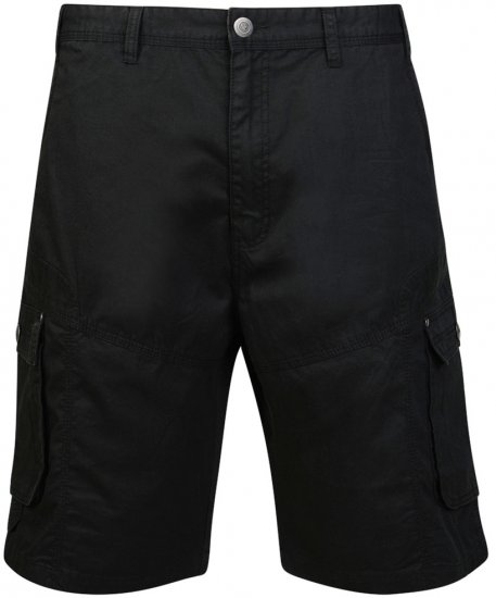 Motley Denim Cargo Shorts Black - Shorts - Grote Maten Korte Broeken Heren
