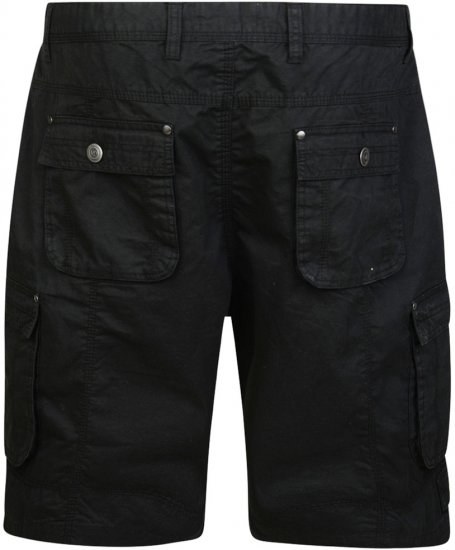 Motley Denim Cargo Shorts Black - Shorts - Grote Maten Korte Broeken Heren