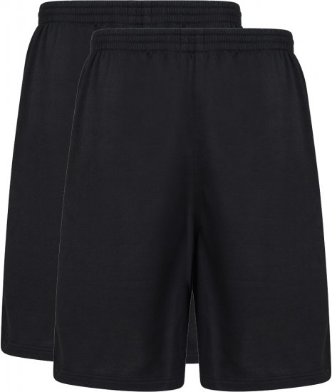 Motley Denim Jogger shorts Black 2-pack - Joggingbroeken & shorts - Joggingbroeken & Shorts Heren Grote Maten