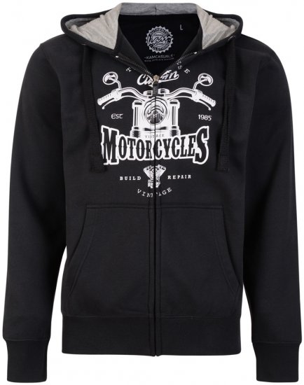 Kam Jeans 775 MC Hoodie Black - Sweaters & hoodies - Sweaters & Hoodies Grote Maten Heren