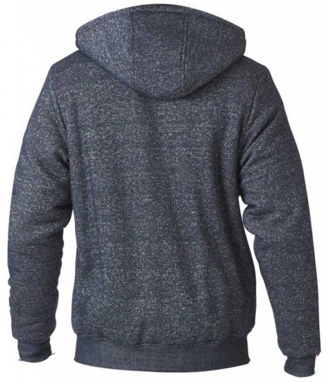 D555 Hulk Fur Lined Zipper Hood Navy - Sweaters & hoodies - Sweaters & Hoodies Grote Maten Heren