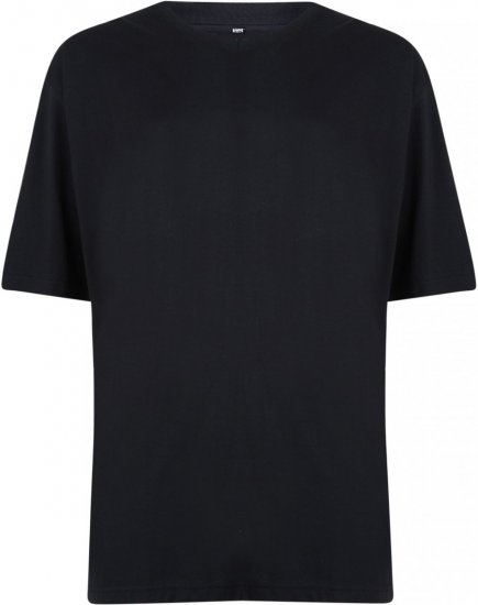 Motley Denim V-neck T-shirt Black - T-shirts - Grote Maten T-shirts Heren