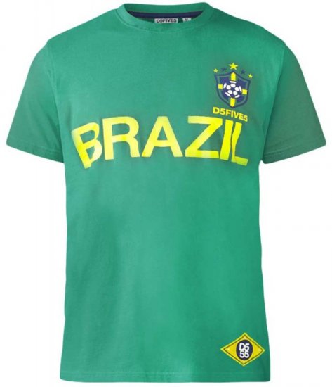 D555 Ricardo T-shirt Green - T-shirts - Grote Maten T-shirts Heren