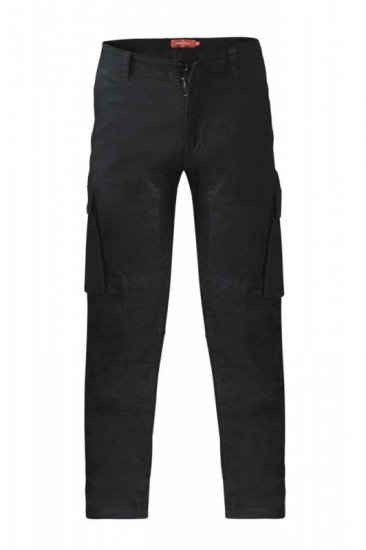 D555 Nelson Stretch Tapered Cargo Pants Black - Jeans & broeken - Jeans & Broeken Grote Maten Heren