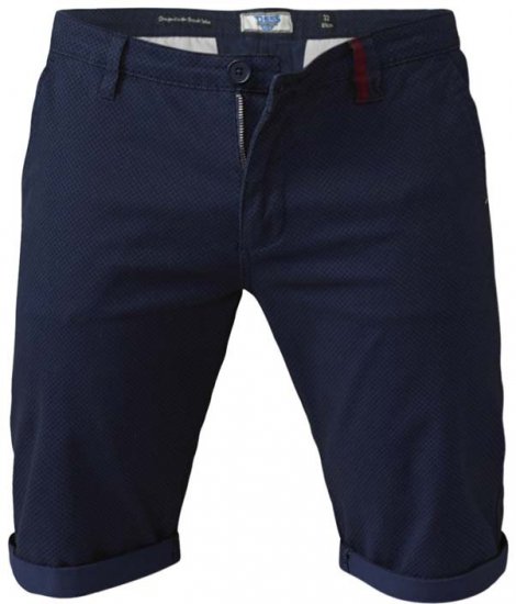 D555 Rupert Shorts Navy - Shorts - Grote Maten Korte Broeken Heren