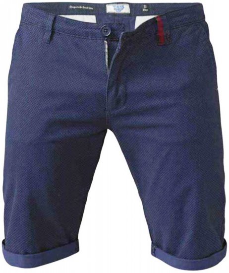 D555 Rupert Shorts Navy - Shorts - Grote Maten Korte Broeken Heren