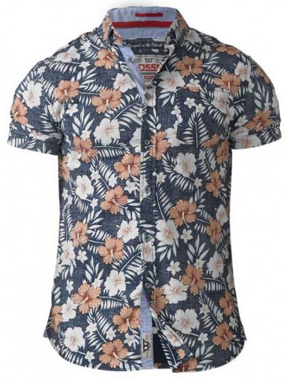 D555 Huxley Hawaii Shirt - Hemden - Overhemden Grote Maten Heren