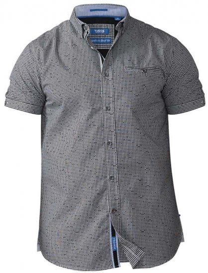 D555 Skyler Short Sleeve Shirt - Hemden - Overhemden Grote Maten Heren