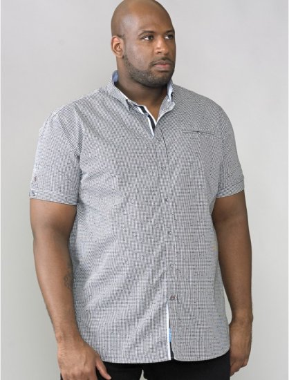 D555 Skyler Short Sleeve Shirt - Hemden - Overhemden Grote Maten Heren