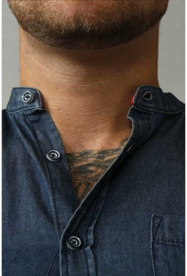 D555 Astra Short Sleeve Denim Shirt - Hemden - Overhemden Grote Maten Heren