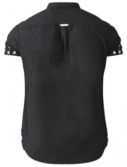 D555 Dwight Short Sleeve Shirt Black - Hemden - Overhemden Grote Maten Heren