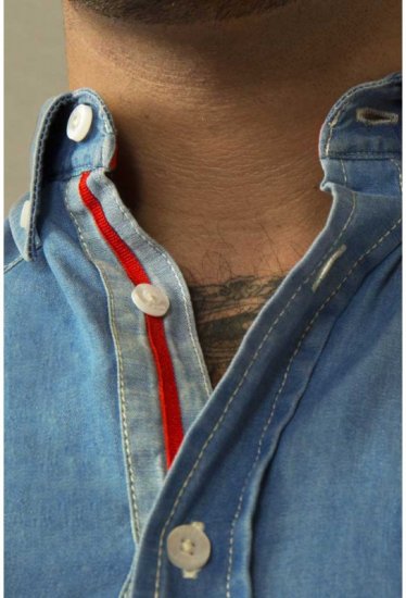 D555 Nathan Short Sleeve Shirt Blue - Hemden - Overhemden Grote Maten Heren
