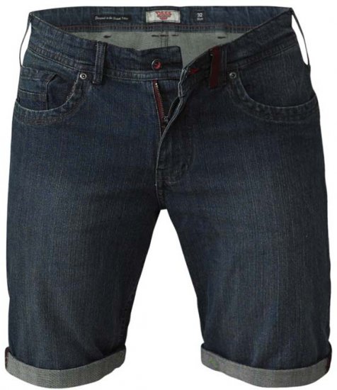 D555 Arix Denim Stretch Shorts - Shorts - Grote Maten Korte Broeken Heren