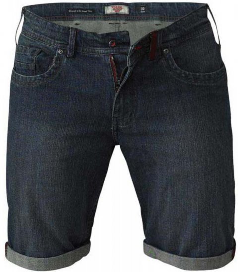 D555 Arix Denim Stretch Shorts - Shorts - Grote Maten Korte Broeken Heren