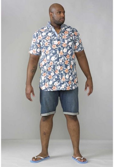 D555 Arix Denim Stretch Shorts - Shorts - Grote Maten Korte Broeken Heren