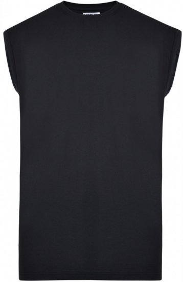 Motley Denim Sleeveless T-shirt Black - T-shirts - Grote Maten T-shirts Heren