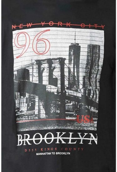 D555 Cain T-shirt Black - T-shirts - Grote Maten T-shirts Heren