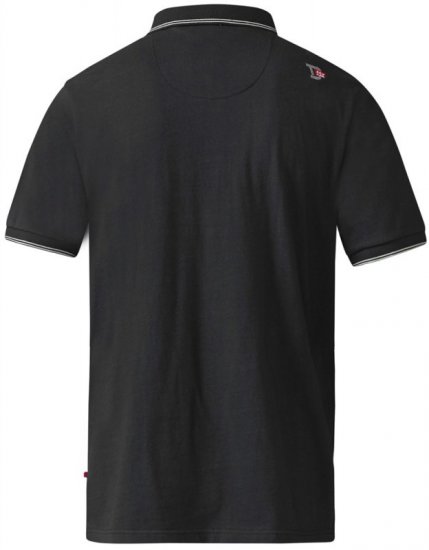 D555 Cecil Polo Black - Polo shirts - Grote Maten Poloshirts Heren