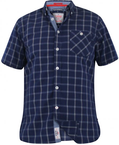 D555 Liberty Short Sleeve Shirt & T-shirt Combo - Hemden - Overhemden Grote Maten Heren