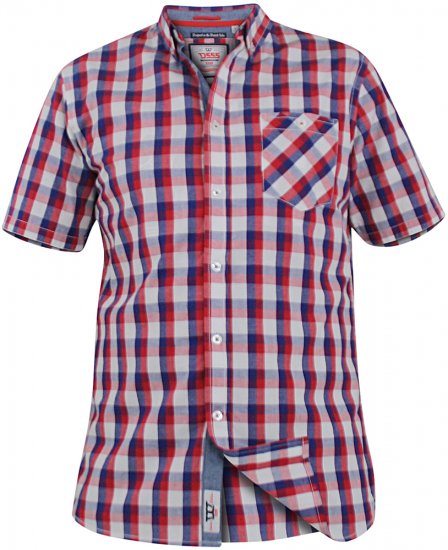 D555 Hadwin Short Sleeve Shirt & T-shirt Combo - Hemden - Overhemden Grote Maten Heren